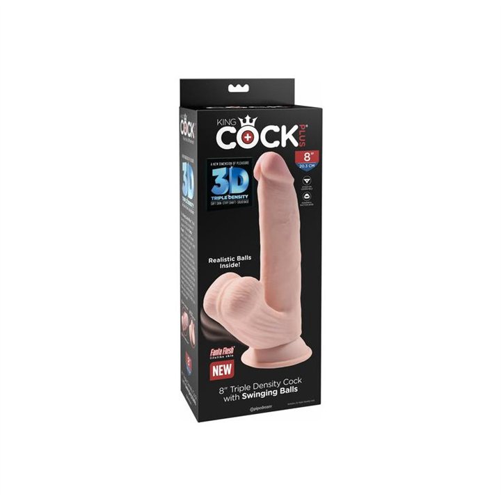 Triple Density Dildo Swinging Balls 8 - 603912766301 - Teknashop Ltd