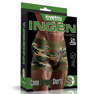 Camo Strapon Shorts 28-32 - LO-LV715051A - Teknashop Ltd