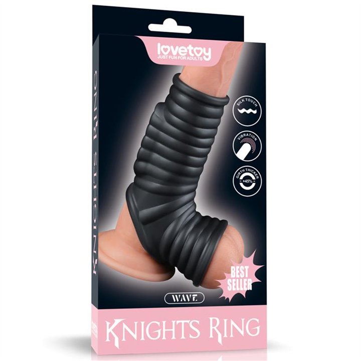 Vibrating Ring for Penis and Scrotum Wave Knights - LO-LV343138 - Teknashop Ltd