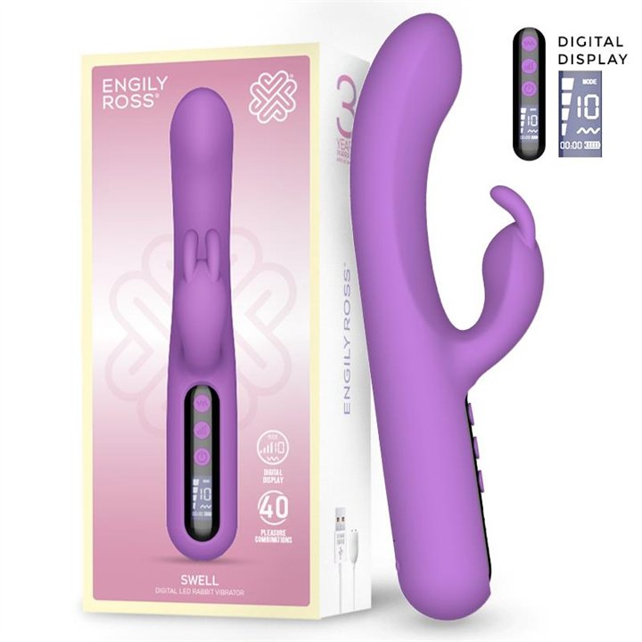 Swell Vibrador con Pantalla Digital Súper Potente 23.2 cm - ER79166 - Teknashop Ltd