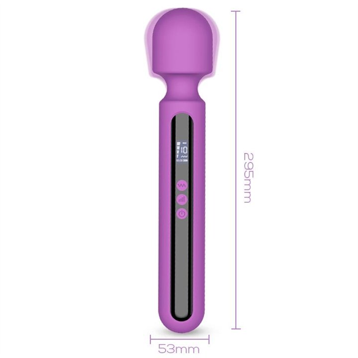 Aura Wand Massager with Digital Led Screen, Big Size and Powerfull 29.5 cm - ER79165 - Teknashop Ltd