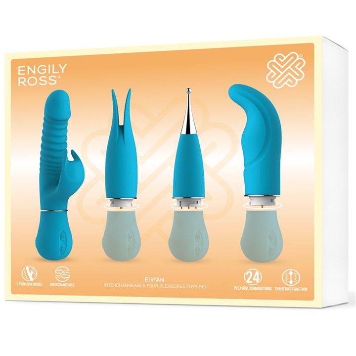 Eivian Interchangeable 4 Pieces Set Vibration and Thrusting - ER79183 - Teknashop Ltd