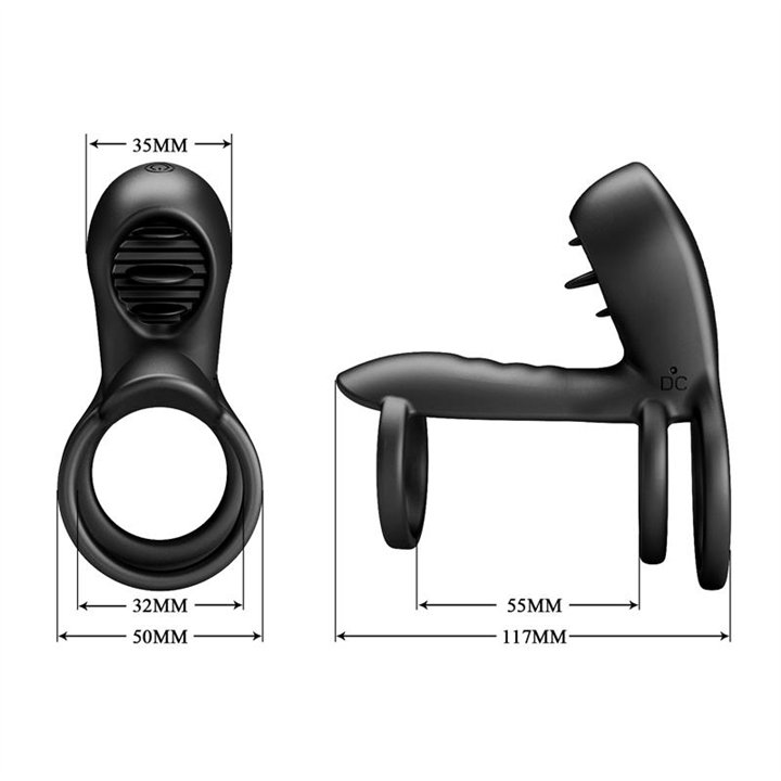 Jammy Triple Vibrating Penis Ring USB - BI-040135 - Teknashop Ltd