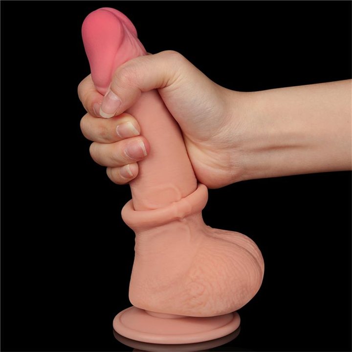 Sliding Skin Dual Layer Dildo 7.5 - LO-LV317202 - Teknashop Ltd