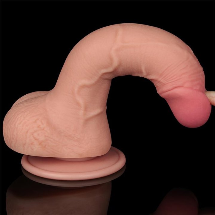 Sliding Skin Dual Layer Dildo 7.5 - LO-LV317202 - Teknashop Ltd