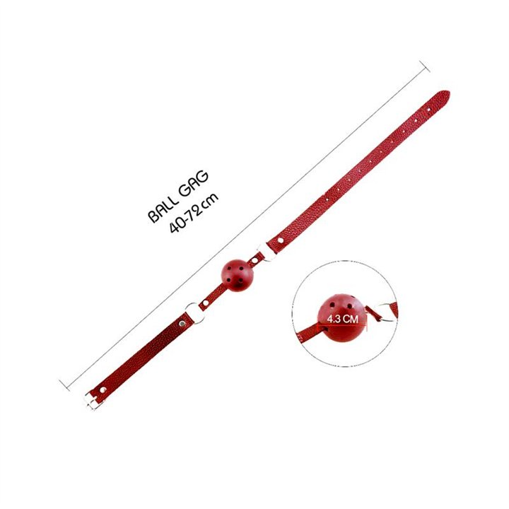 Discretion Breathable Gag Red - A-33569 - Teknashop Ltd