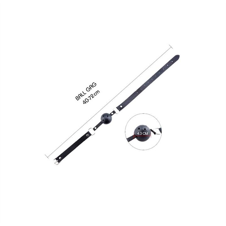 Discretion Breathable Gag Black - A-33584 - Teknashop Ltd