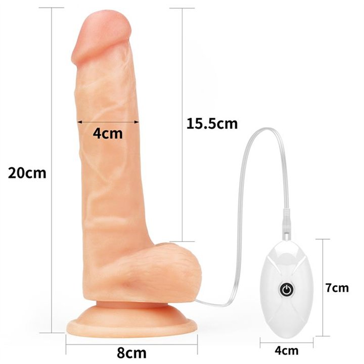 Strap-on with Dildo with Vibrationd and Remote Control 7.5 - LO-LV715117 - Teknashop Ltd