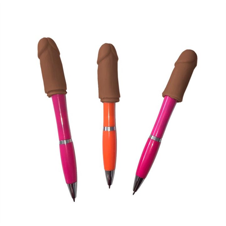 3 Pens with a Penis-Shaped Tip - 8412345052545 - Teknashop Ltd