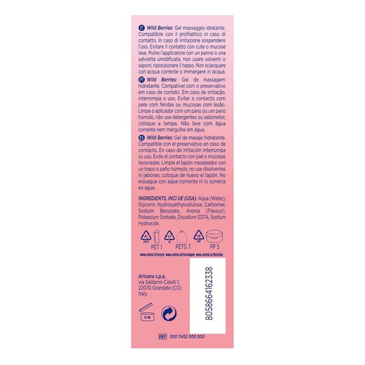 Massage Gel Wild Berries 200 ml - 8058664162338 - Teknashop Ltd