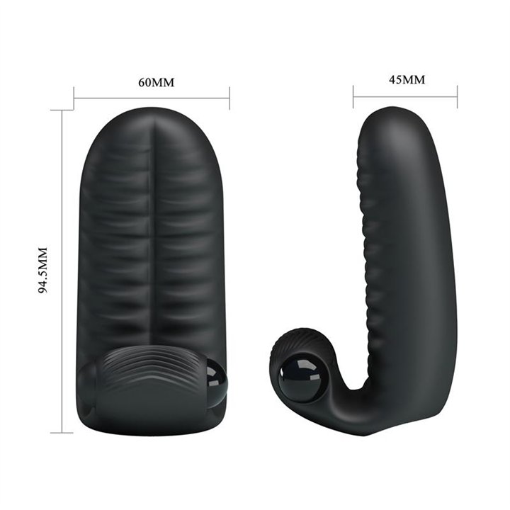 Finger Sleeve with vibration Abbott Black - BI-014515 - Teknashop Ltd