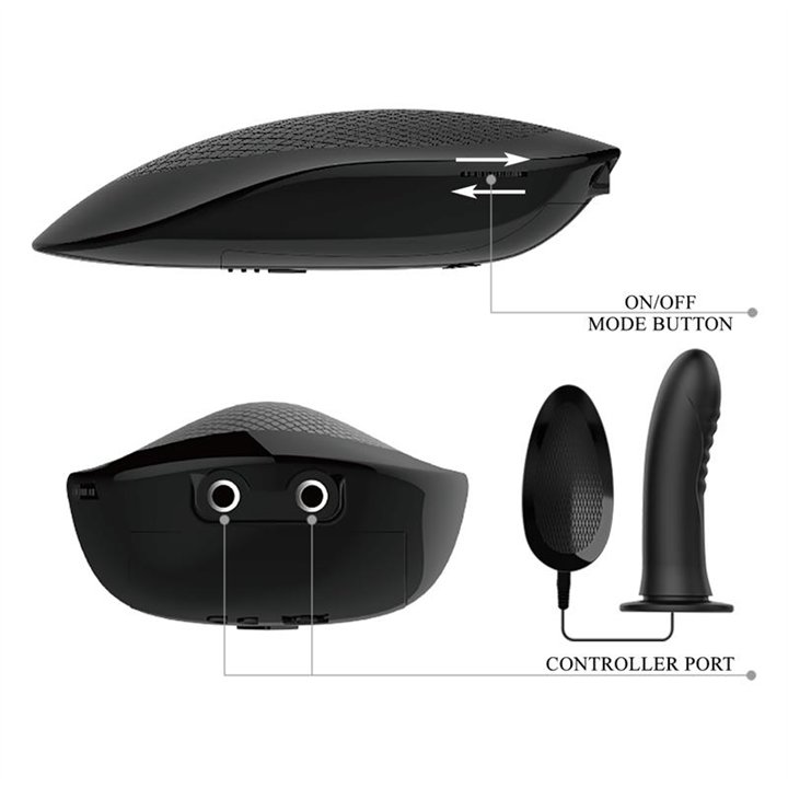 Myron Strap-On with Vibrating Dildo 7.2 - BW-022056 - Teknashop Ltd