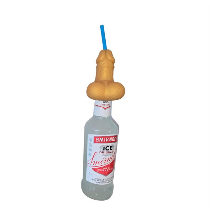 XXL Penis-Shaped Straw for 360 ml Bottle Gold Edition - 8412345052316 - Teknashop Ltd