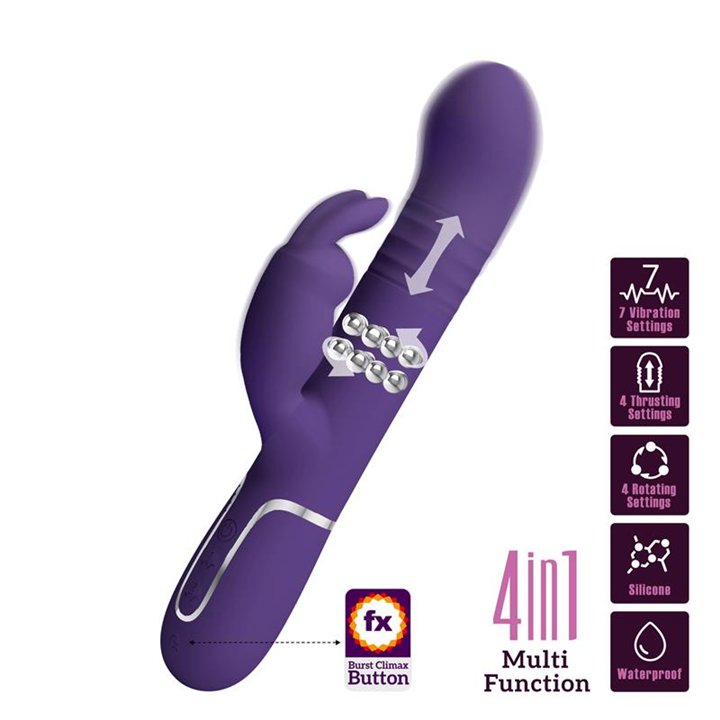 Vibe wt Thrusting, Rotation Beads Twinkled - BW-500013-2 - Teknashop Ltd