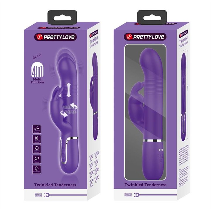 Vibe wt Thrusting, Rotation Beads Twinkled - BW-500013-2 - Teknashop Ltd