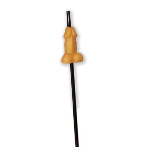 Penis-Shaped Straw Gold Edition - 8412345051753 - Teknashop Ltd