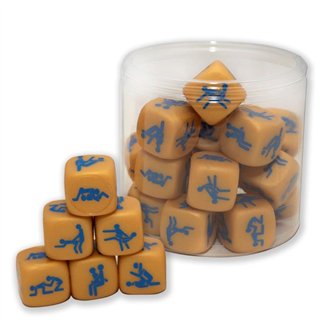 Rubber Hard Dice Gold Edition Gay Version 1 Die - 8412345051692 - Teknashop Ltd