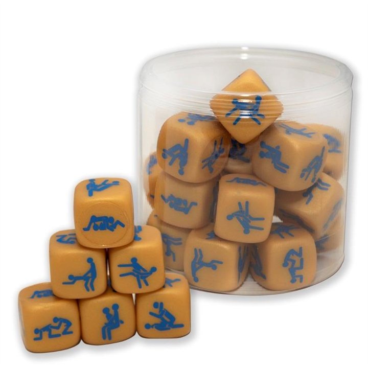 Rubber Hard Dice Gold Edition Gay Version 1 Die - 8412345051692 - Teknashop Ltd