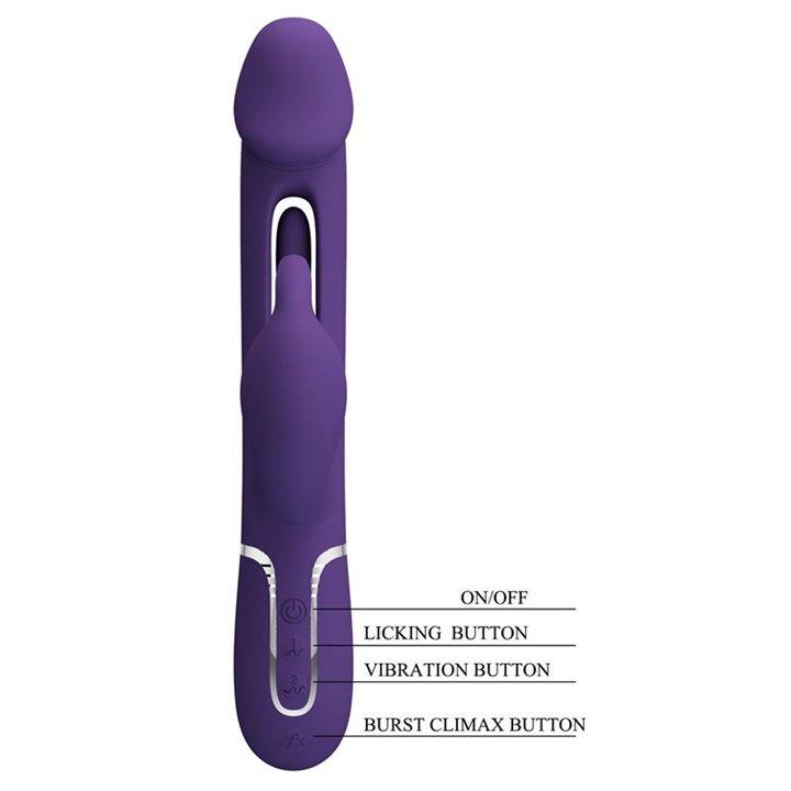 Vibrator with Licking Kampas - BW-500025-2 - Teknashop Ltd