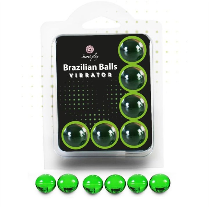 SECRETPLAY - SET 6 BRAZILIAN BALLS VIBRATOR - D-222213 - Teknashop Ltd