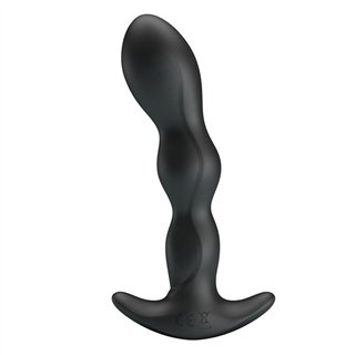 Yale Butt Plug with Vibration Black - BI-040068 - Teknashop Ltd