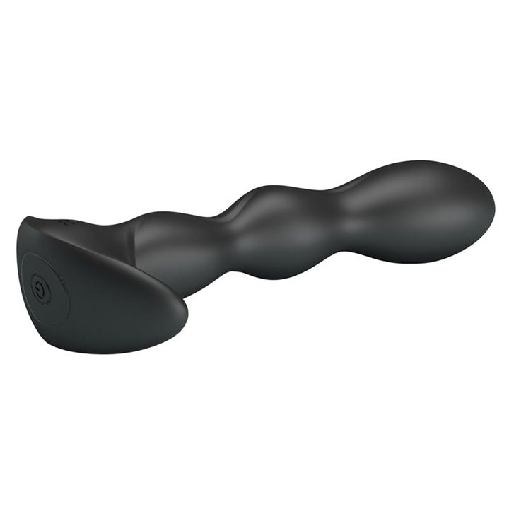 Yale Butt Plug with Vibration Black - BI-040068 - Teknashop Ltd