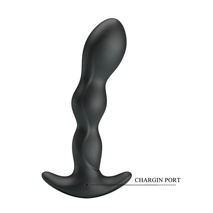 Yale Butt Plug with Vibration Black - BI-040068 - Teknashop Ltd
