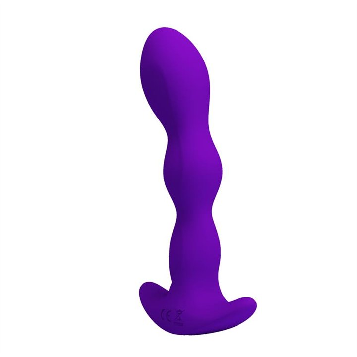 Yale Butt Plug with Vibration Purple - BI-040068-1 - Teknashop Ltd