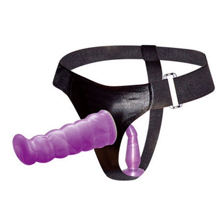 BAILE - LILAC FEMALE ANAL AND VAGINAL HARNESS GPOINT 17 CM - D-194500 - Teknashop Ltd