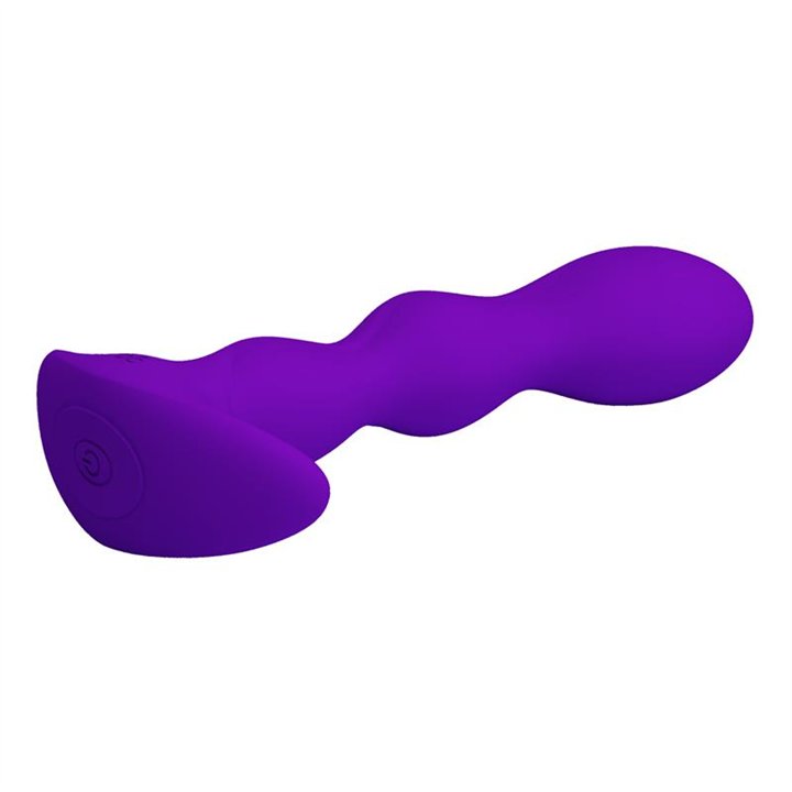 Yale Butt Plug with Vibration Purple - BI-040068-1 - Teknashop Ltd