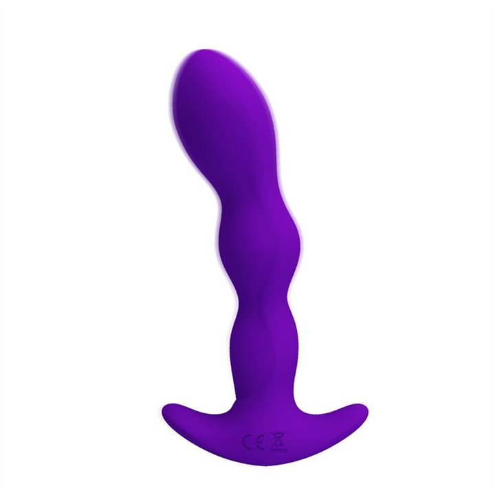 Yale Butt Plug with Vibration Purple - BI-040068-1 - Teknashop Ltd