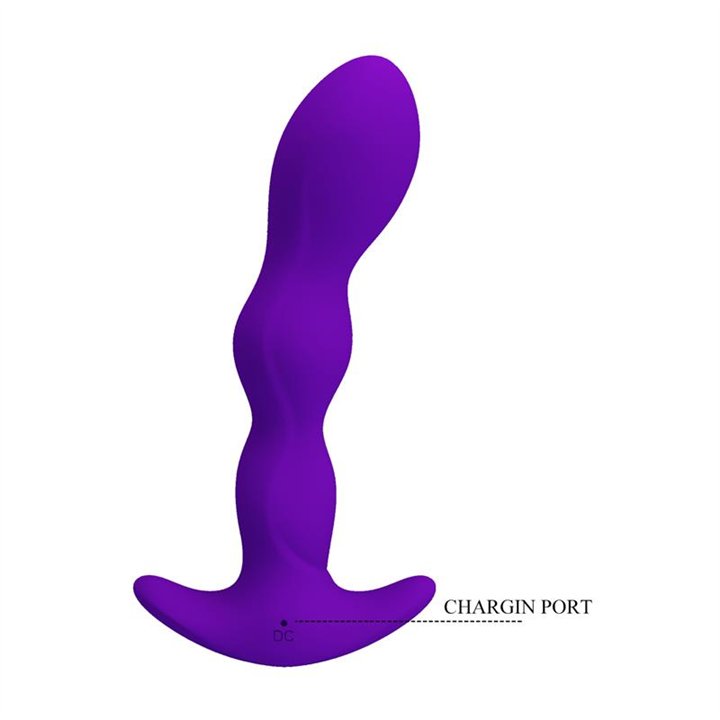 Yale Butt Plug with Vibration Purple - BI-040068-1 - Teknashop Ltd