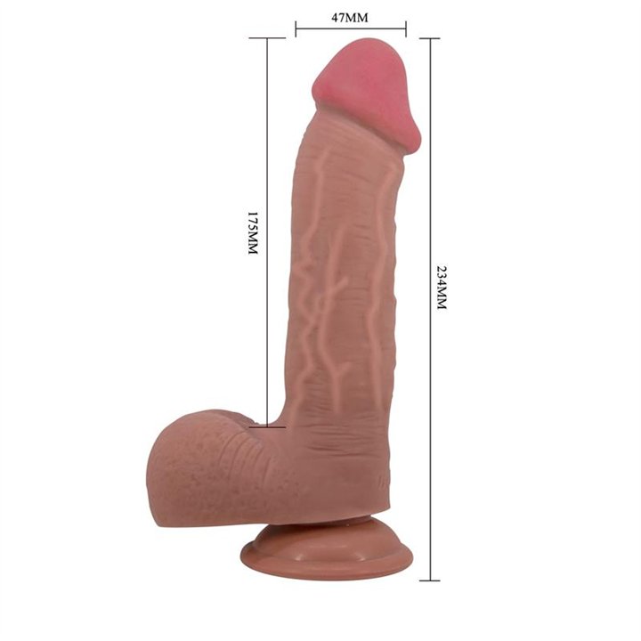 Sliding Skin Solid Dildo 9,2 Flesh - BW-008040LP-1 - Teknashop Ltd
