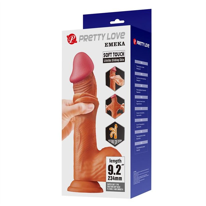 Sliding Skin Solid Dildo 9,2 Flesh - BW-008040LP-1 - Teknashop Ltd