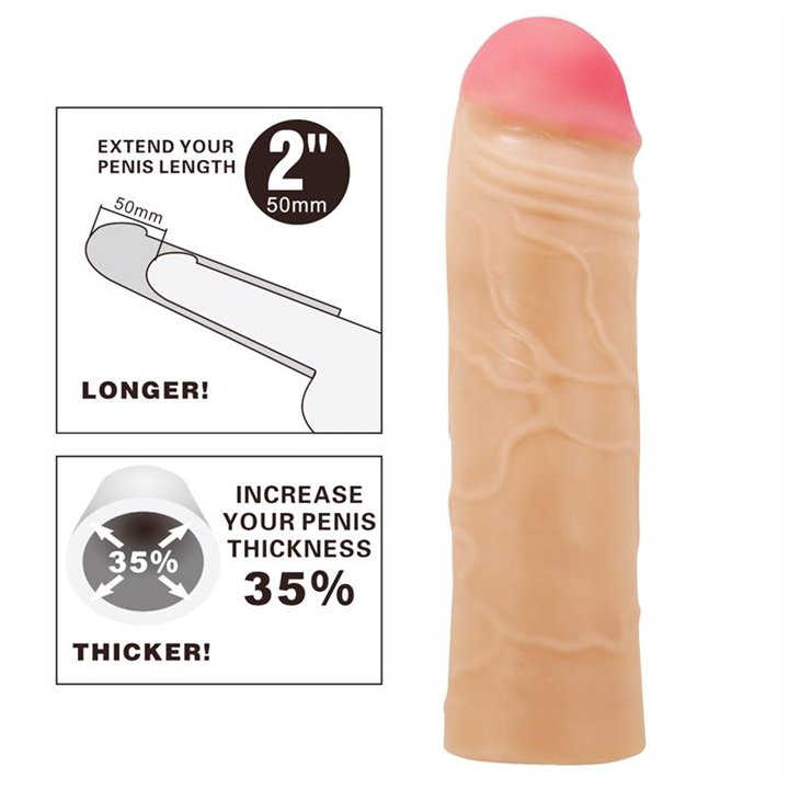 Extended Penis Sleeve 2 Chane - BI-026254 - Teknashop Ltd