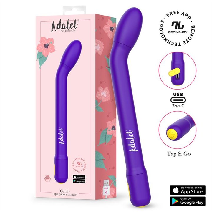 Gently G-Point Vibrator with APP Purple - A-073 - Teknashop Ltd