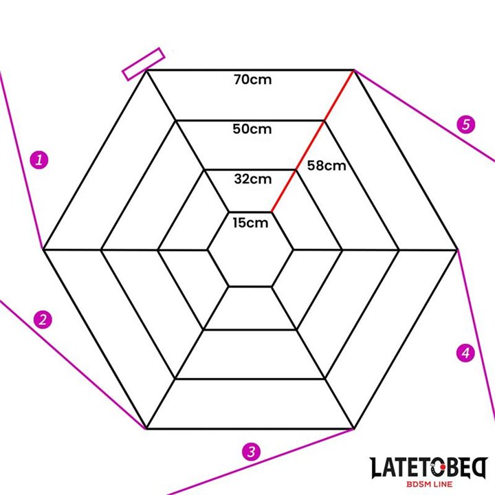 Spider Web Bed Bondage - 8436615009992 - Teknashop Ltd