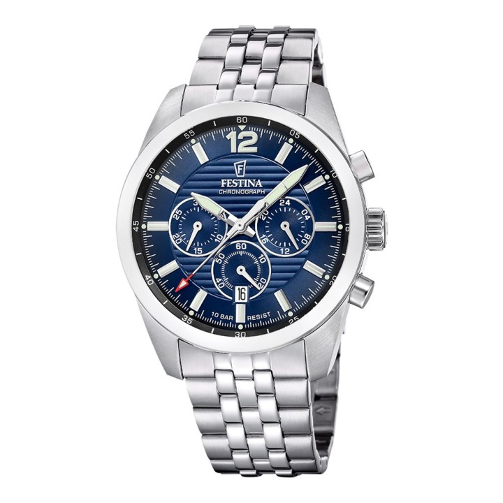Festina Timeless F20742/4 Men's Watch Chronograph - F20742/4 - Teknashop Ltd