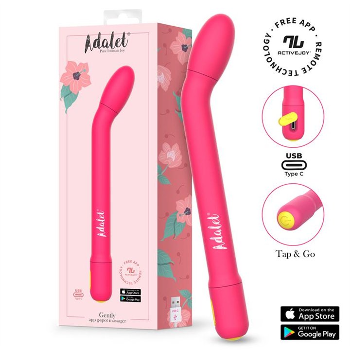 Gently G-Point Vibrator with APP Pink - A-071 - Teknashop Ltd