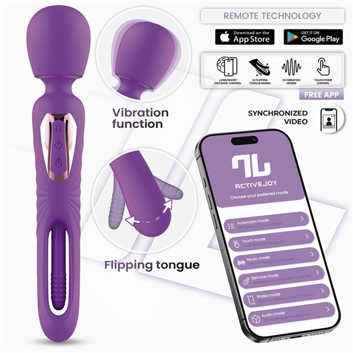 Salma Wand with Flipping Tongue and Vibration with App - IN-021 - Teknashop Ltd