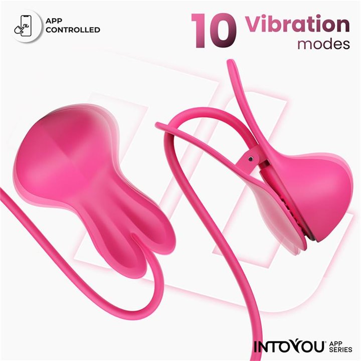 Tickly Nipple Clamps ith Vibration, Remote and Necklace with App - IN-047 - Teknashop Ltd