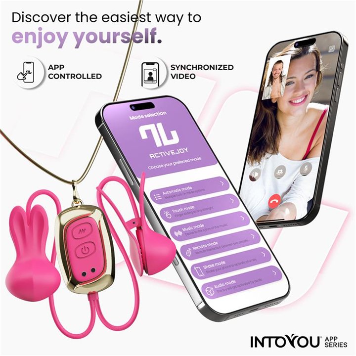 Tickly Nipple Clamps ith Vibration, Remote and Necklace with App - IN-047 - Teknashop Ltd