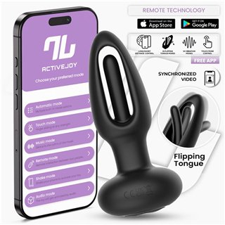 Zack Anal Plug with Flipping Tongue and Vibration with App - IN-020 - Teknashop Ltd