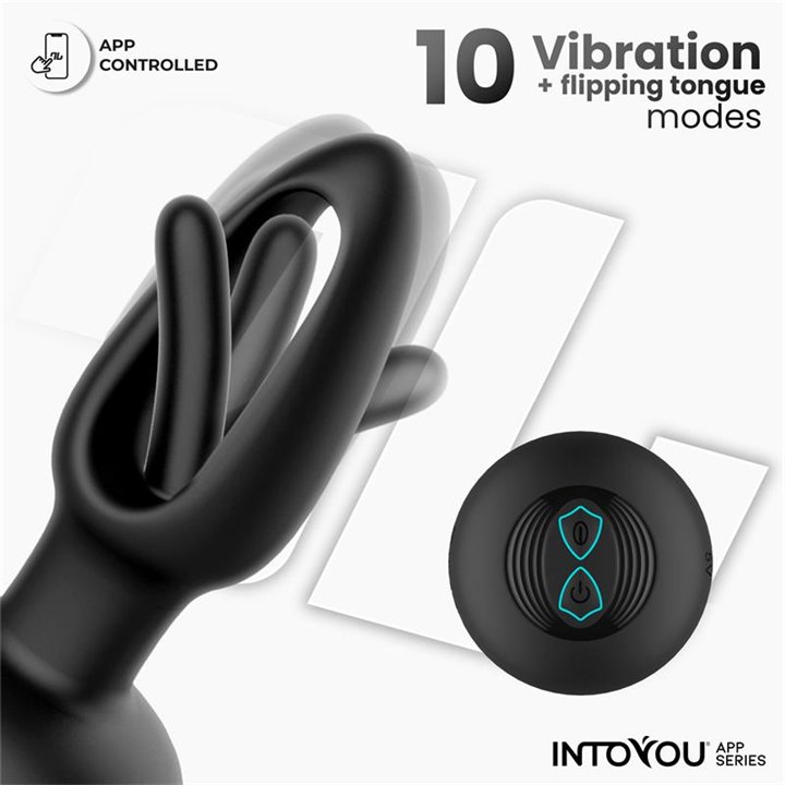 Zack Anal Plug with Flipping Tongue and Vibration with App - IN-020 - Teknashop Ltd