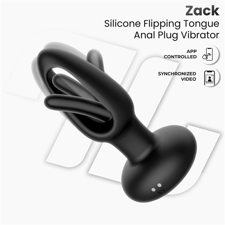 Zack Anal Plug with Flipping Tongue and Vibration with App - IN-020 - Teknashop Ltd