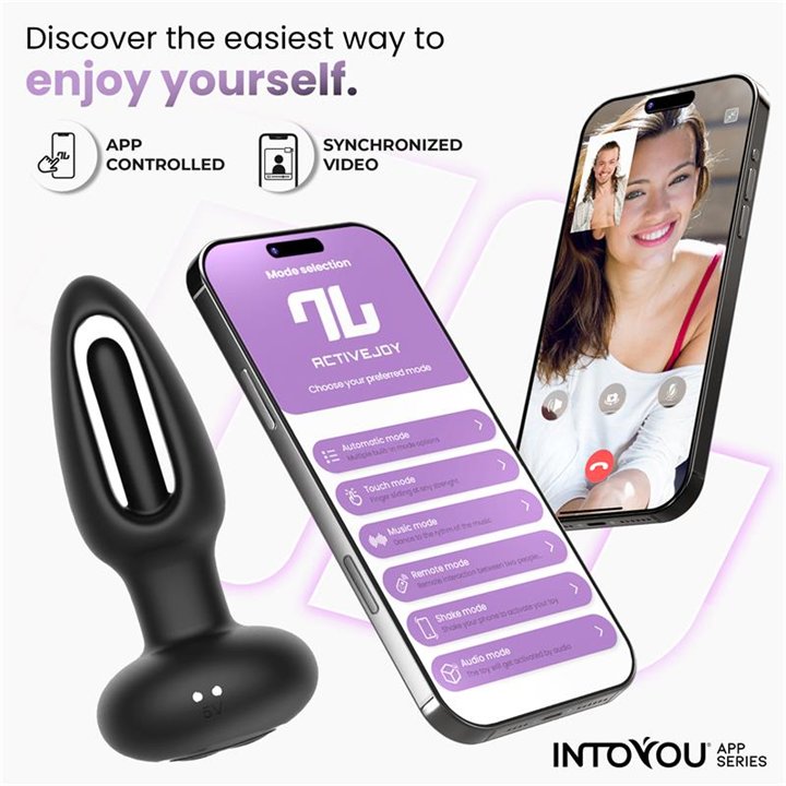 Zack Anal Plug with Flipping Tongue and Vibration with App - IN-020 - Teknashop Ltd