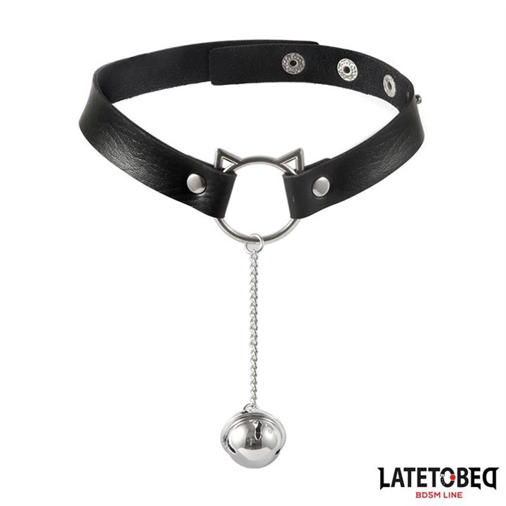 choker with cat ear hoop and bell - 8436626090026 - Teknashop Ltd