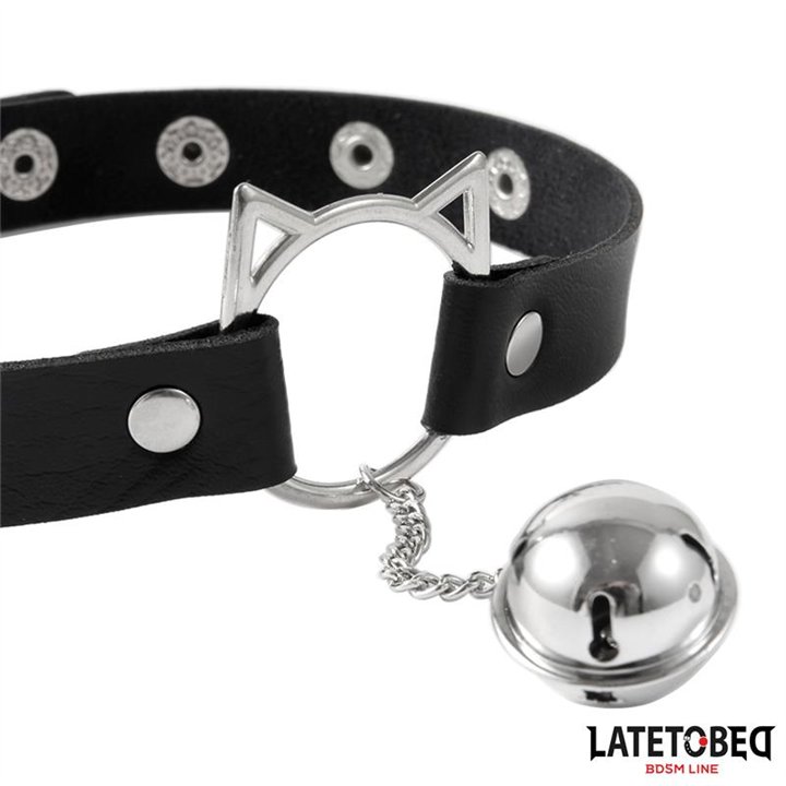 choker with cat ear hoop and bell - 8436626090026 - Teknashop Ltd