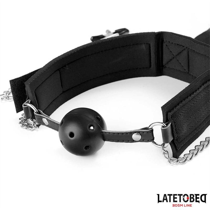 Gag Ball and Cufs Restrictions - 8436615009374 - Teknashop Ltd
