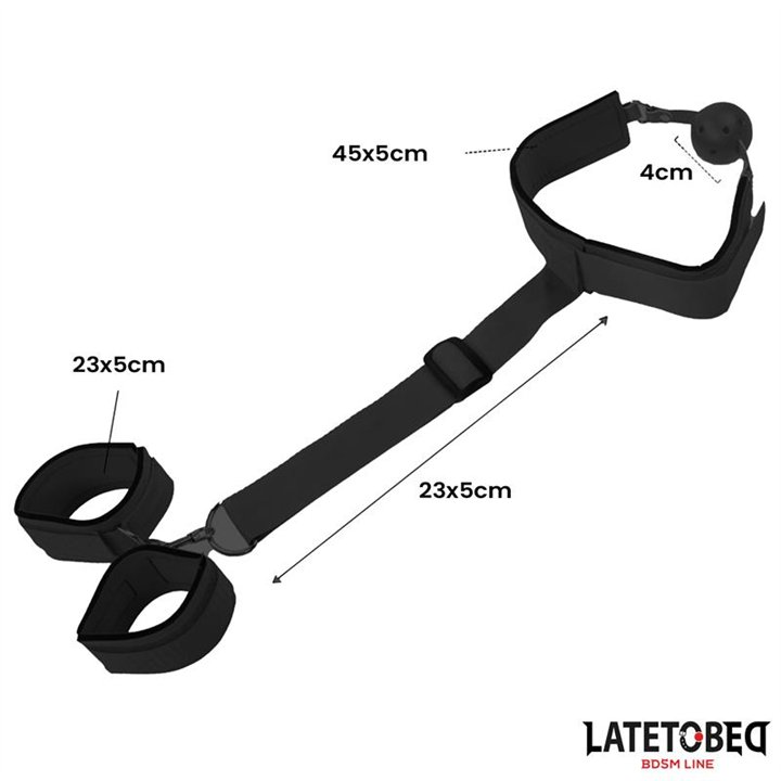 Gag Ball and Cufs Restrictions - 8436615009374 - Teknashop Ltd